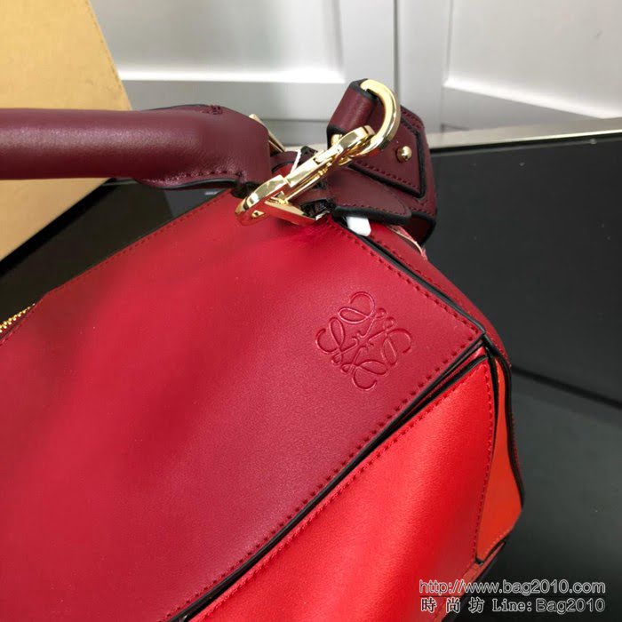 LOEWE羅意威 拼色熱銷款 puzzle bag 可折疊 牛皮手提肩背包 大小號 L0153  jdl1245